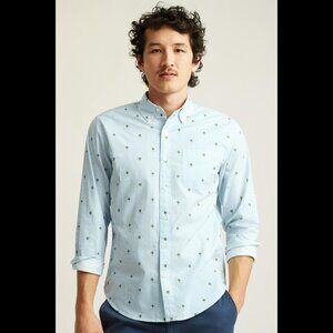 Bonobos Men's Shirt Buttondown Striped Printed Long Sleeve Tailored Fit L 286230